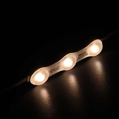 1.2W IP68 DC12V 3 LEDs Modulos com LED SMD2835 160°Feixe com fita adesiva traseira