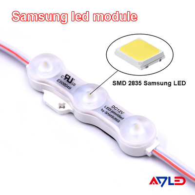 Lâmpada 3 12V branco morno IP68 da injeção SMD 2835 da fonte luminosa do módulo do diodo emissor de luz de Samsung impermeável