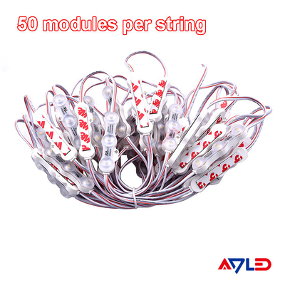 1.2W IP68 DC12V 3 LEDs Modulos com LED SMD2835 160°Feixe com fita adesiva traseira