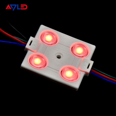 Cor que muda o diodo emissor de luz 12V 5050 SMD da injeção 4 do quadrado dos módulos IP67 da luz do diodo emissor de luz RGB