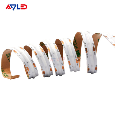 UL Flexível LED Strip Famous Chip 24V Ultra Thin Silicone 10mm placa de PCB IP20 528 cob led luzes