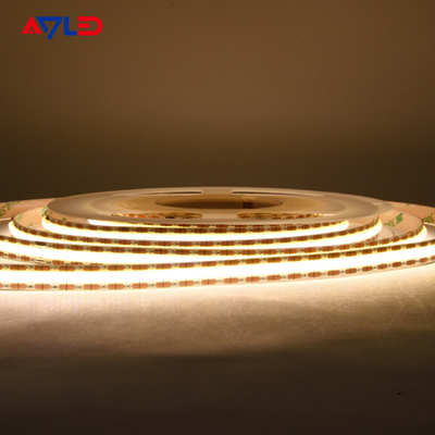 COB LED Strip Light Alta densidade Flexível FOB 528 LEDs/m Lâmpadas LED de corte pequeno