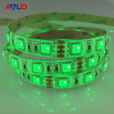 Cor verde SMD 5050 60LEDs/M LED Strip Lights para mobiliário Decoração Alto brilho Impermeável