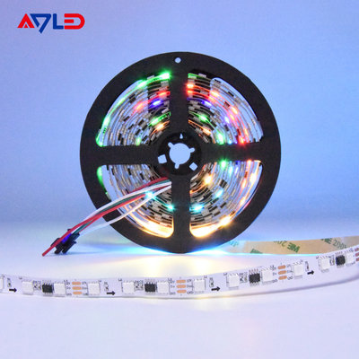 Multicolorido programável da luz da fita da tira do diodo emissor de luz do pixel do RGB 5050
