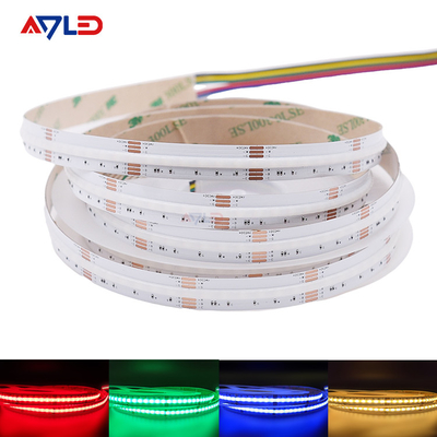 Cor das luzes de tira 24VDC do diodo emissor de luz da ESPIGA do RGB CCT que muda a fita flexível Dotless do diodo emissor de luz