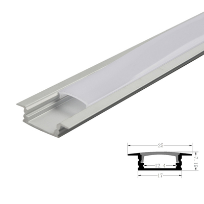 Lâmpada de canal LED de perfil exterior com cobertura de PC de difusor de 1m 2m 3m