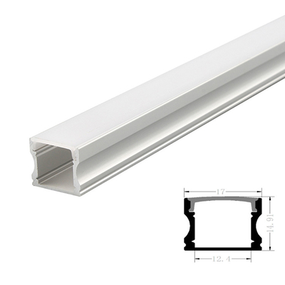 Lâmpada de perfil LED ALU linear montada na superfície com difusor para tira LED
