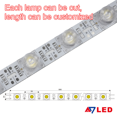 Barra LED de LED de lado duplo SEG de tecido