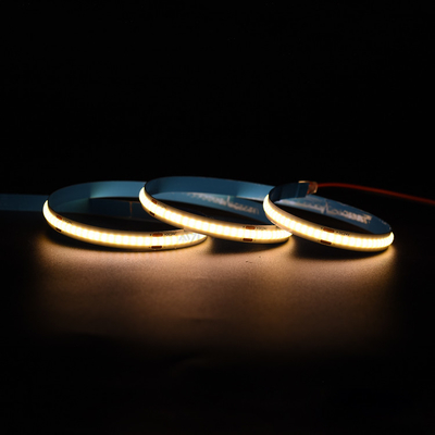 Lâmpadas de banda LED COB sem pontos - 12V/24V, 320 LEDs/metro de alta densidade certificadas CE e RoHS