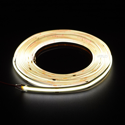 5mm Ultra Slim PCB Display Lighting DC24V 504LEDS COB Strip Light 3000K à prova d'água