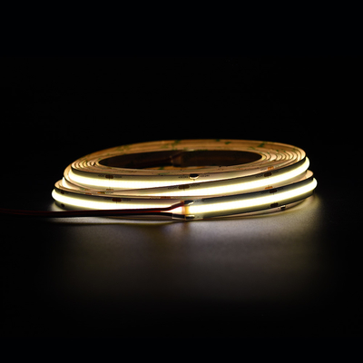 Super brilhante 528 LEDs/M COB Led Strip 12V 24V 10MM Luz COB/FOB amarelo sem mancha