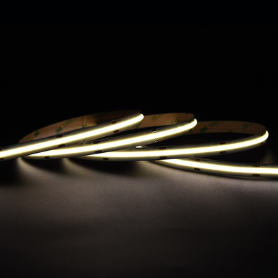 Super brilhante 528 LEDs/M COB Led Strip 12V 24V 10MM Luz COB/FOB amarelo sem mancha