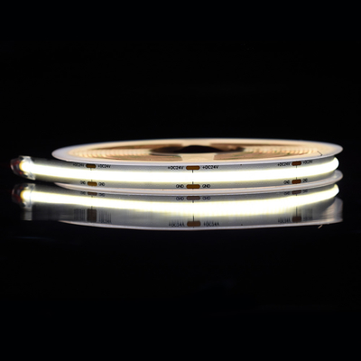 COB LED Strip com 528 chips 8mm largura e 3000k 4000k e 6500k opções de cores para cartaz de cortina