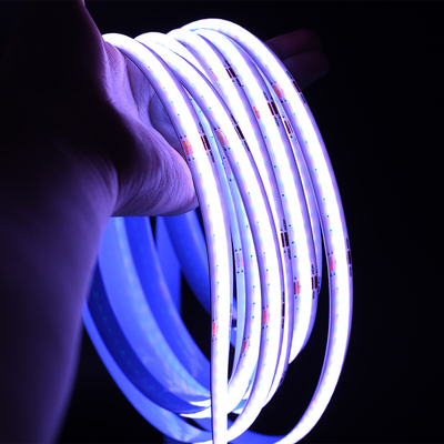 Iluminação com certificação UL americana 16,4 Ft RGB 3500K IP65 Reel To Reel 576leds High Output COB Tape Light