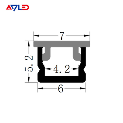 1m 2m 3m ADP-0606 Perfis de alumínio para lentes de iluminação LED