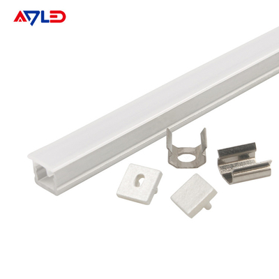 0606 Perfil de alumínio LED Perfil de faixa LED Canal de extrusão do difusor de luz para faixa LED