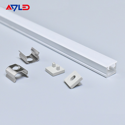 0606 Perfil de alumínio LED Perfil de faixa LED Canal de extrusão do difusor de luz para faixa LED