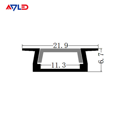 11mm borad 15,8 * 6,7mm LED Strip Luz Alumínio Perfil fácil de instalação LED Alumínio