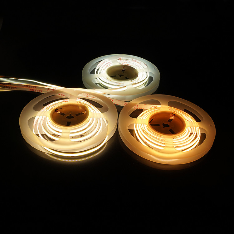 Alta densidade 336 LEDs/M Flexível COB LED Strip Light ((Chip-On-Board) Light Para armários, iluminação de prateleiras