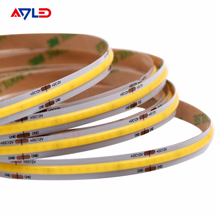 Alta Eficiência 5m Reel-to-Reel PCB DC12V 24V Flexível COB Strip Light com 320LEDs 100Lm/W Brilho Impecável