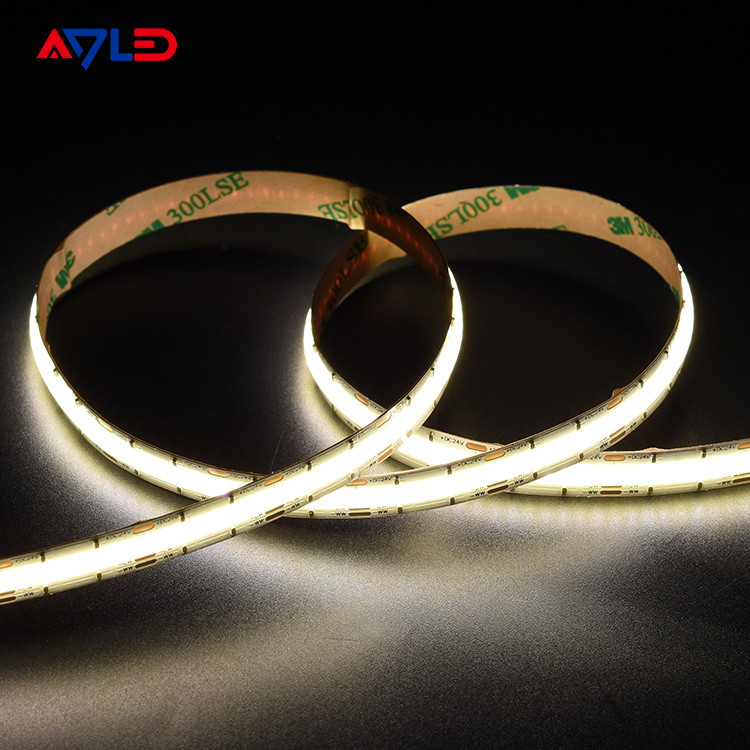 Alta densidade DC24V Liner LED sem pontos CCT sintonizável (2700K-6500K) COB 640Leds Strip Light Luz de fita de baixa tensão