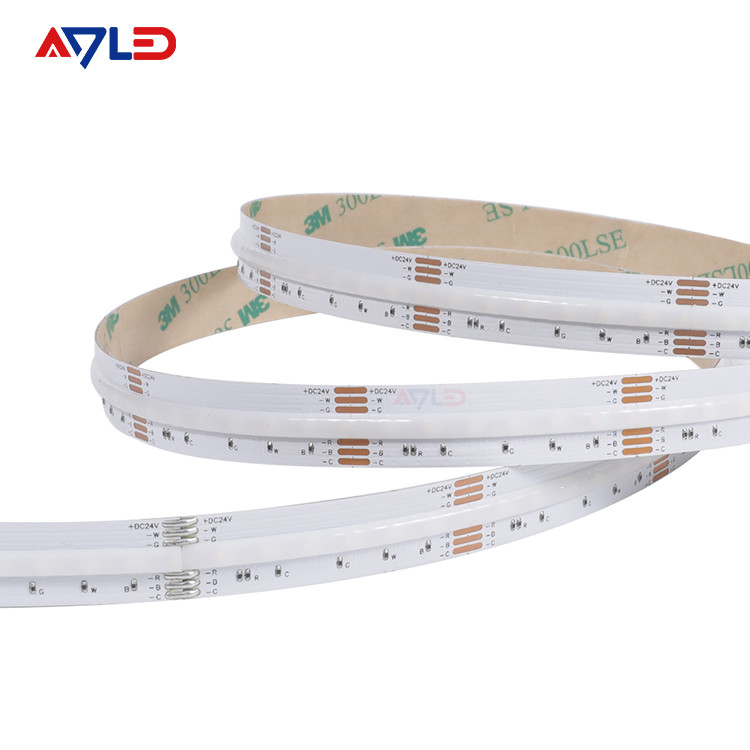 O UL alistou a tira Dotless flexível impermeável do diodo emissor de luz da ESPIGA das luzes de tira DC24V do diodo emissor de luz RGB CCT