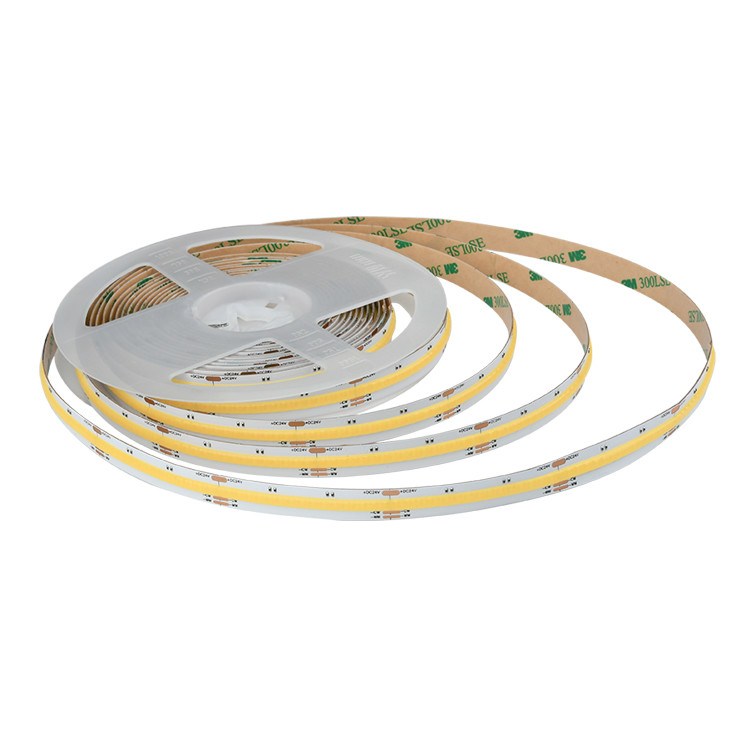 8W/M FCOB CCT 640 LEDs Light Strip Alta densidade Flexível FOB COB 10mm PCB Board com linear dimmable