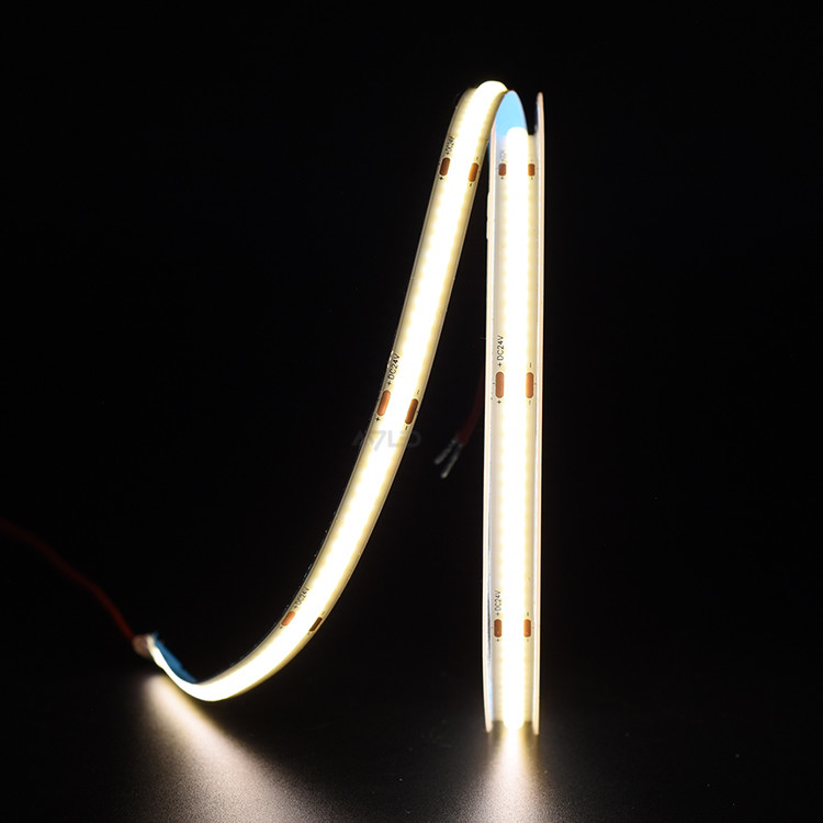 Lâmpadas LED de grau comercial 320 COB LED Strip Light com perfil de alumínio e potência de 5W