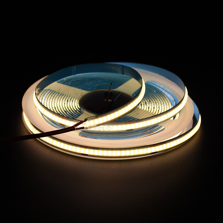 COB Strip Light 320leds Reel-to-Reel DC24V 3000K Temperatura de cor IP20 Classificado com UL listado Brilho e Impecável