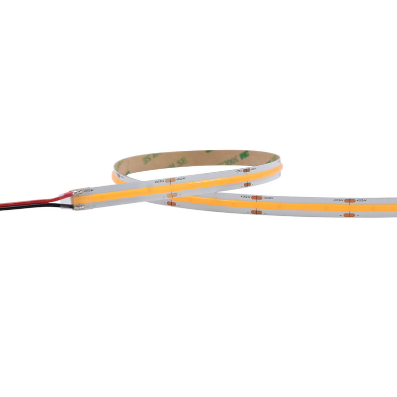 528 LEDs por metro Cob LED Strip Light 10W/M 12v/24v Branco Quente E Frio Branco LED Tape Light