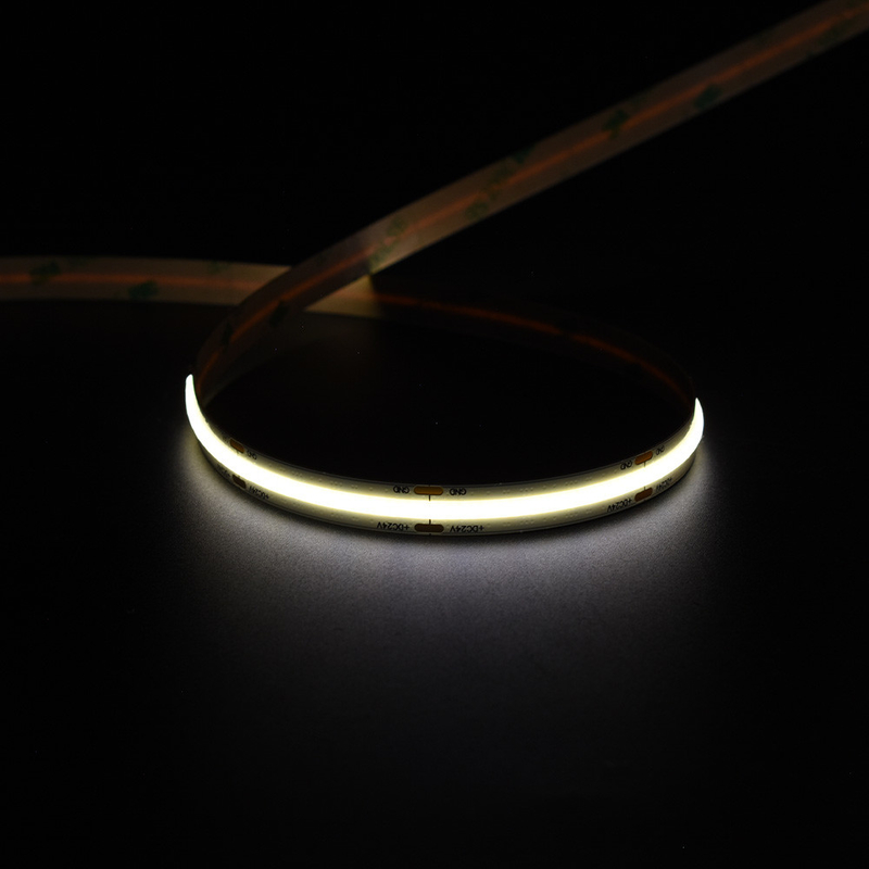 Ra90 LED Light Strip baixa tensão 12V 24V 8mm 10m10W LED FCOB LED Strip Light 1000LM