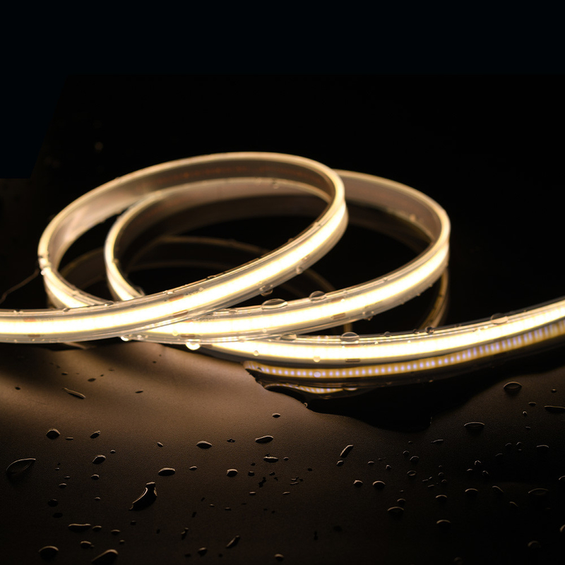 10mm PCB COB LED Strip 480 LEDs IP20/IP67 DC12V/DC24V à prova d'água CRI 90 8MM Largura do PCB